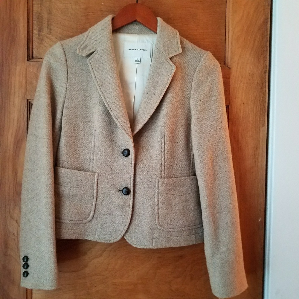 Banana Republic Short Wool Blazer